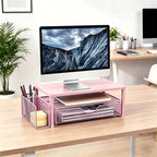 Spacrea Desk Organizer and Accessories, Computer Monitor Stand Riser - Image 7