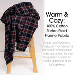Pico Textiles 1 Yard Red and Black Tartan Plaid Flannel Fabric - Image 4