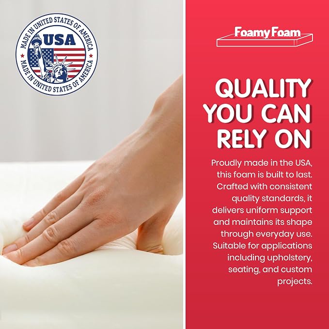 FOAMYFOAM 2Pack High Density 3 inch Thick, 24 inch Wide, 72 inch Long - Image 3
