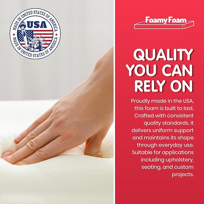 FOAMYFOAM 2Pack High Density 6 inch Thick, 24 inch Wide, 72 inch Long - Image 3