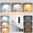 ShineTech LED Desk Lamp with Clamp, Eye-Caring Clip on Desk Light with 3 Color - Image 2