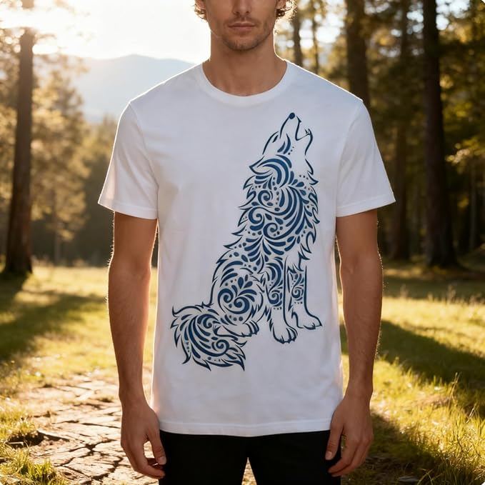 TIAMECH A4 Reusable Mandala Wolf Stencil - Image 3