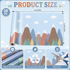 Moving Mountains Bulletin Board Roll Non-Woven Fabric Poster 16in X 20ft | Back - Image 2