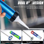 Three bearing energy-saving blue aluminum tube universal sausage glue gun - Image 5