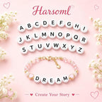 1400 PCS 4x7mm Round Alphabet Letter Beads - Image 4