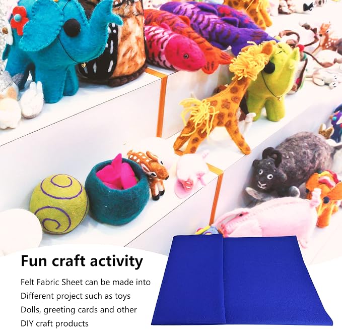 Jtnohx Color Felt, 1 Square Yard Felt Fabric, 1.4mm Thickness Flexible Craft - Image 7