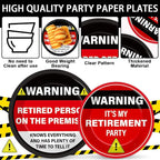 Qyeahkj 100 Pcs Funny Happy Retirement Party Supplies Caution Retirement Paper - Image 3