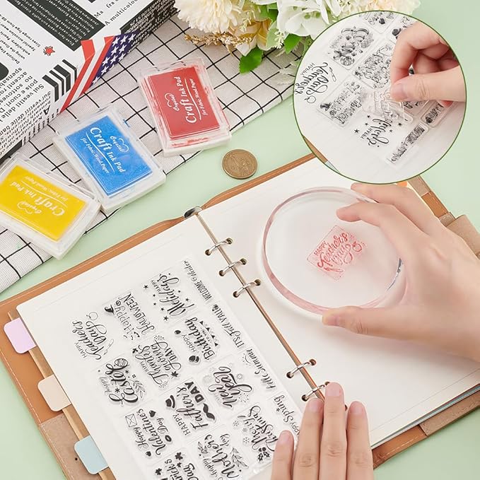 INFUNLY 16pcs Word Clear Stamps - Image 6