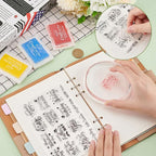 INFUNLY 16pcs Word Clear Stamps - Image 6