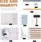 Rustark 24 Pieces Block Printing Starter Tool Kit - Image 2