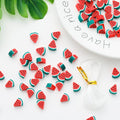 100pcs Watermelon Polymer Clay 10mm Spacer Beads by LUBINGSHINE