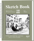 9 x 12 Sketchbook, 68lb/100gsm Sketch Pad 100 Sheets Spiral Bound Acid Free by SuFlyDirect