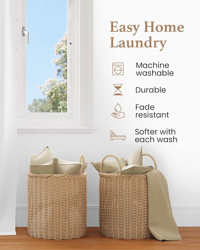 1000 TC Taupe Standard Pillowcases Set of 4 100% Egyptian Cotton Pillow Cases - Image 5