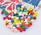 AD Beads Wood Spacer Loose Wooden Craft Beads Big Hole Beads Assorted - Image 2