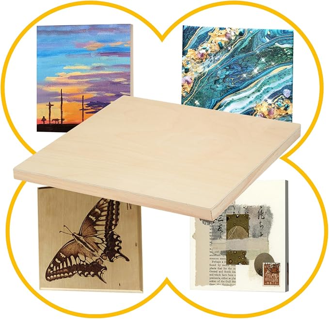 Falling in Art 2 Pack 9x12'' Unfinished Gallery Birch Wood Canvas Panels | 1 - Image 3