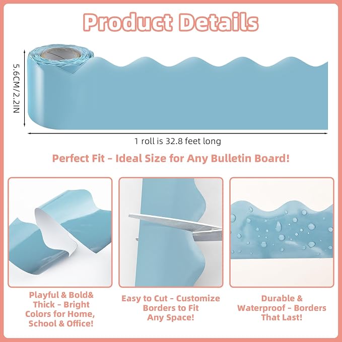 6 Rolls 196.8 Ft Boho Bulletin Board Borders - Image 4