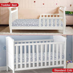 Crib Sheets for Girls 2 Pack, Fitted Crib Sheet for Standard Size Crib and - Image 6
