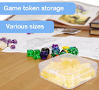 Taiyin 20 Pcs Clear Board Game Tokens Storage Containers Trays Clear Plastic - Image 5