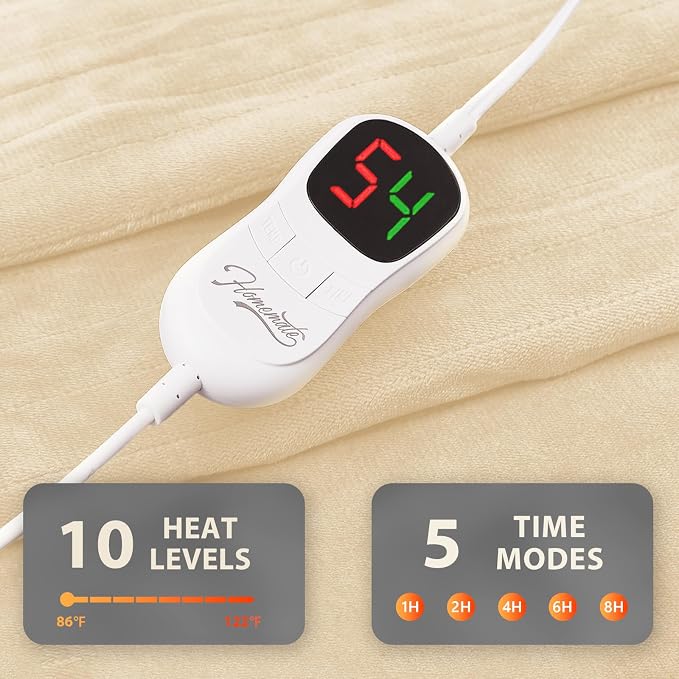 Homemate Electric Heated Blanket Full Size - Image 4