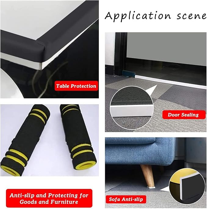 BENECREAT 3mm Thick Beige Self-Adhesive EVA Foam Roll 78.7x11.8 Inch - Image 7