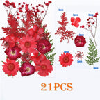 Woohome 126PCS Real Pressed Flowers, Dried Pressed Flowers Colorful Real - Image 5