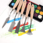 CONDA Palette Knife Set -10Pcs Stainless Steel Spatula Pallet Knife Painting - Image 6