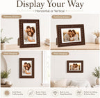 Solid Wood 4x6 Picture Frame Beaded Frame - Image 6