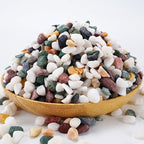 Natural Decorative Pebbles Rocks Polished Tterrarium Gravel White Stones - Image 2