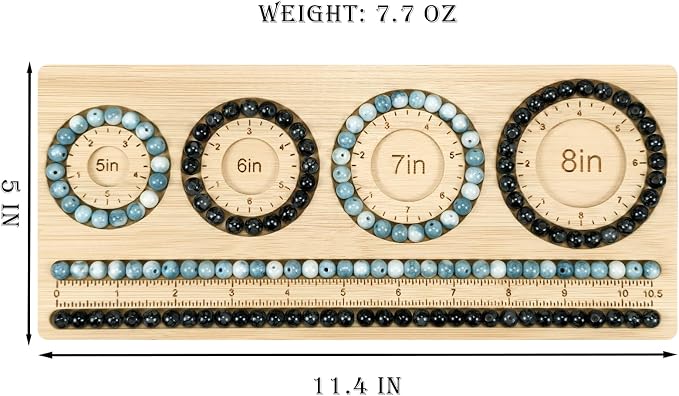 Petoysoso Bead Boards for Jewelry Making, Bamboo Beading Board for Bracelet - Image 2