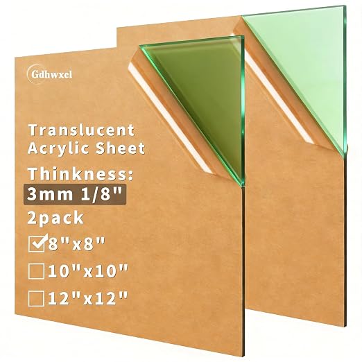 Translucent Acrylic Sheet 1/8 Thick by gdhwcxl
