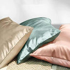 Teal Silk Pillow Cases Queen Made in USA, 100% Mulberry Silk Pillowcase - Image 4