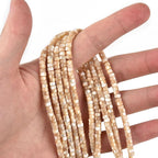 160pcs 4x2mm Natural Brown Mother of Pearl Shell Heishi Disc Flat-Rondelle - Image 4