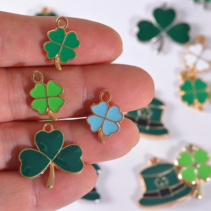 Bulk Gold Enamel Charms for Jewelry Making, Colorful Metal Charms Pendant for - Image 3