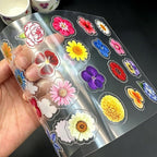 316PCS Transparent Flower Stickers: - Image 6