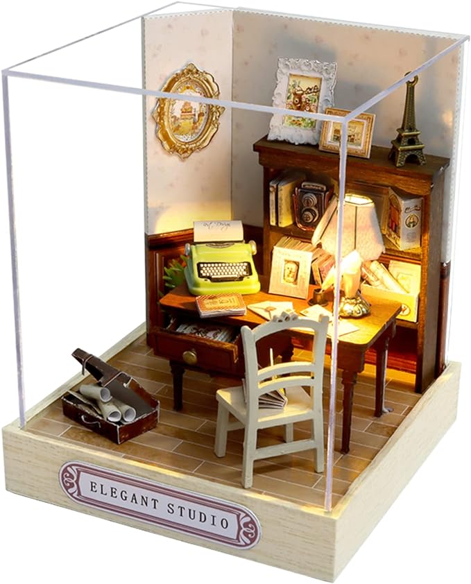 CUTEROOM DIY Doll Room Miniature Furniture Wooden House Kit by CUTEROOM