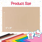 Hygloss Sheets Colorful Foam for DIY Arts & Craft, 12” x 18”, 10 Piece - Image 3