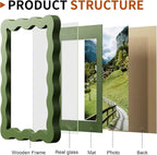 4x6 Wavy Picture Frame With Mat - Image 4