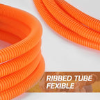 ZhiYo 20FT 1/2” Wire Loom Split Tubing Auto Wire Conduit Flexible Cover | High - Image 5
