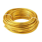 Fashewelry 32.8 Feet 5mm Gold Aluminum Wire Bendable Metal Craft Wire by FASHEWELRY