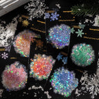 Yoksas 120 Pieces Fantasy Snowflake Stickers - Image 2