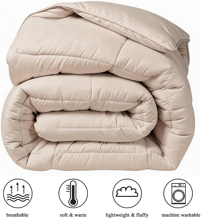 COHOME Premium King Size Comforter, All-Season Quilted Down Alternative Duvet - Image 2
