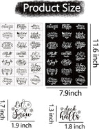 40 Pieces Christmas Word Stickers - Image 3