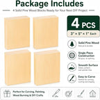 Unfinished Wood Blocks for Crafting - Image 7