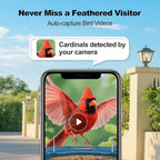 Bird Feeder with Camera, FHD Live View Video, Smart WiFi Bird Feeder Camera - Image 3