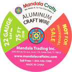 Mandala Crafts 22 GA Gray Copper Red Assorted Anodized Aluminum Craft Wire | - Image 3