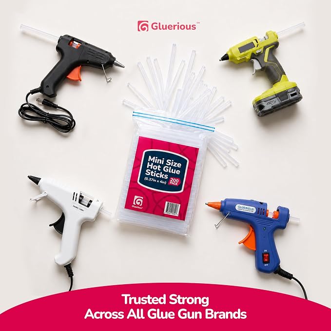 Mini Hot Glue Gun Sticks, 200 Pack - Image 8