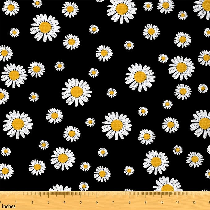 Erosebridal Flowers Upholstery Decor Daisy Soft Not Stretchy Decor Garden by Erosebridal