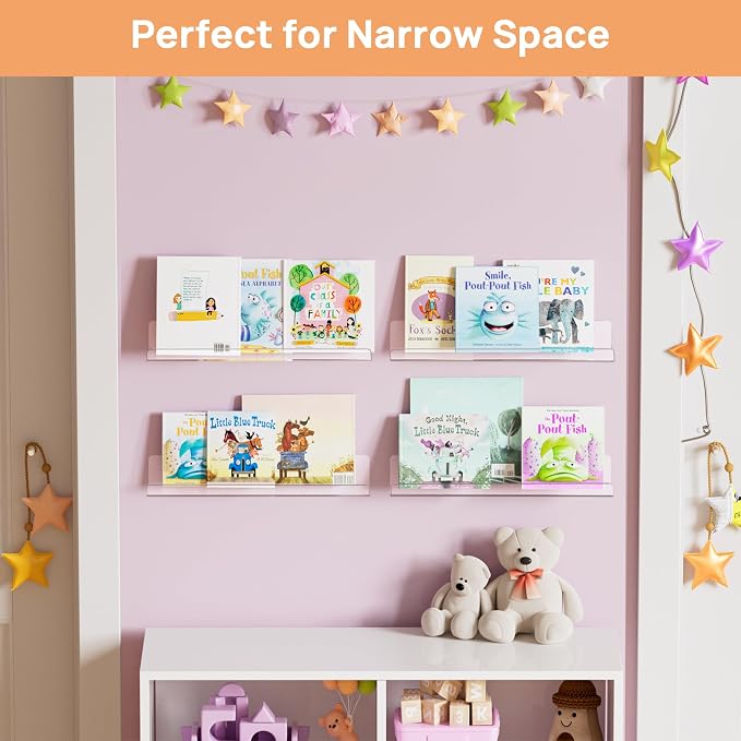 upsimples 4 Pcs 15" Acrylic Shelves - Image 8