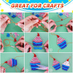 IOOLEEM 4000pcs White Pony Beads, Beads - Image 3