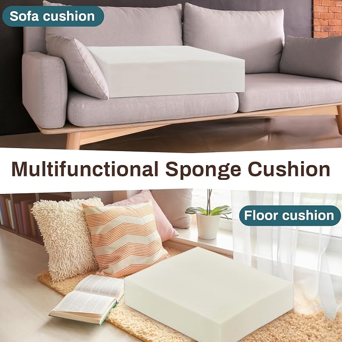 Frienda 1 Pack 7" x 24" x 27" Upholstery High Density Craft Foam Sheets - Image 6